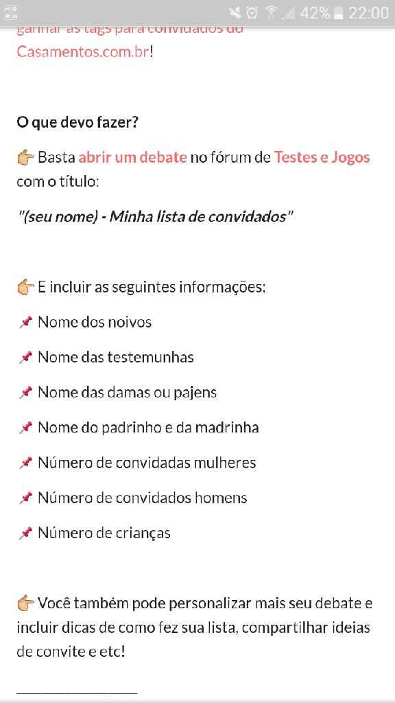 ÚLTIMO PASSO! Ganhe as tags do Casamentos.com.br! 💌 - 1