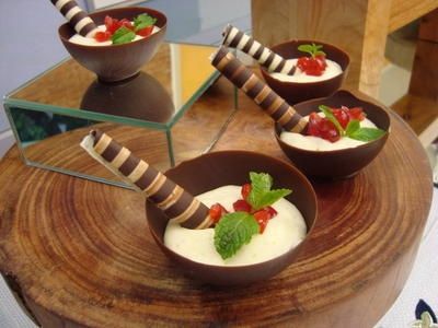 cestinha de chocolate