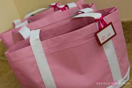 Bolsas com kits de beleza dentro