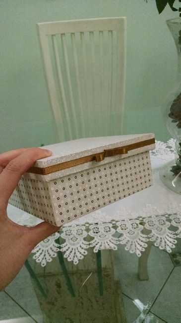 Meu diy lembrancinha - caixa mdf forrada com tecido 2