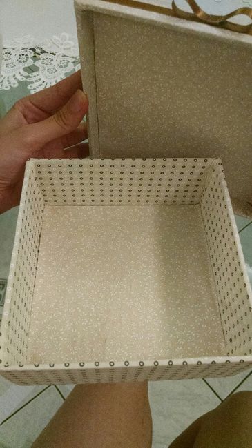 Meu diy lembrancinha - caixa mdf forrada com tecido 3