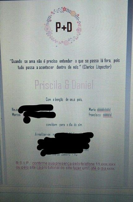 Faça você mesmo seu convite de casamento! - 1