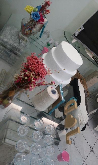 Detalhes do meu noivado #10: gente, fala se nao sou doida? kk tive que fazer a prévia da mesa! venha