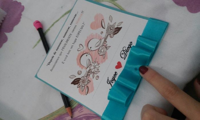 Detalhes do meu noivado #11: meu convite lindo - diy! *----* - 4