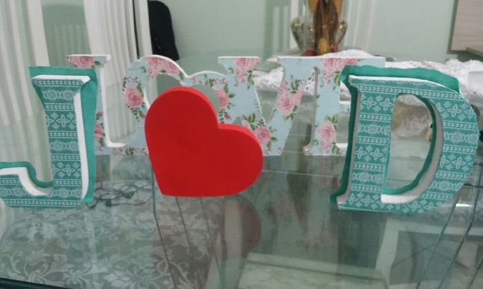 Detalhes do meu noivado #12: as letras mdf estão quase prontas *--* venham ver!! - 4