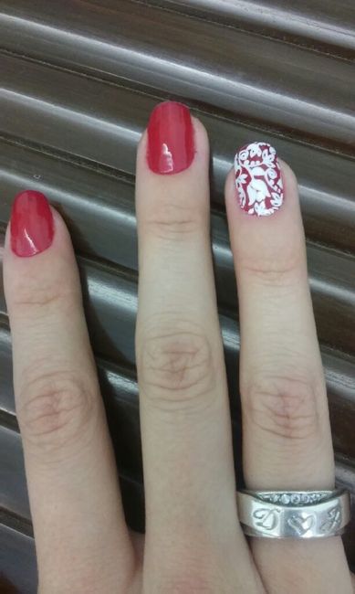 Detalhes do meu noivado #17: minha unha de noivaa rs (é hoje!!!!) - 2