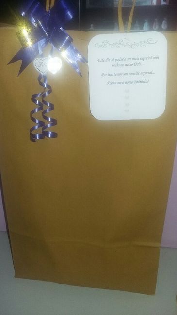 Convites dos padrinhos - diy - 2
