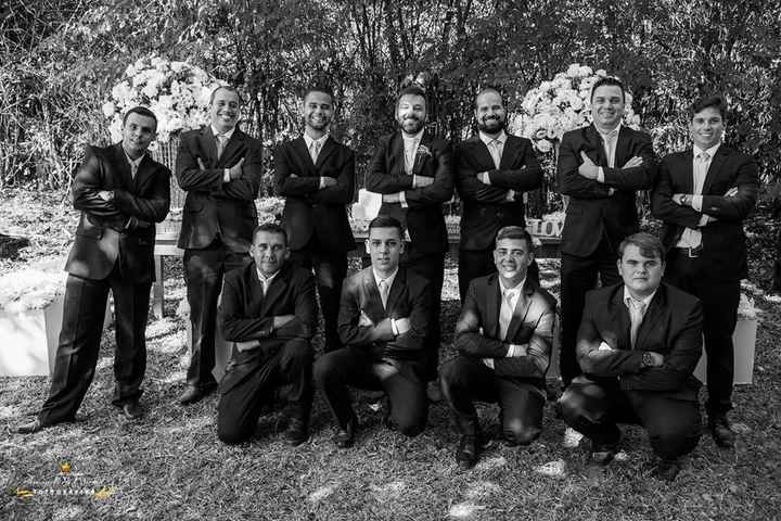 padrinhos e o noivo