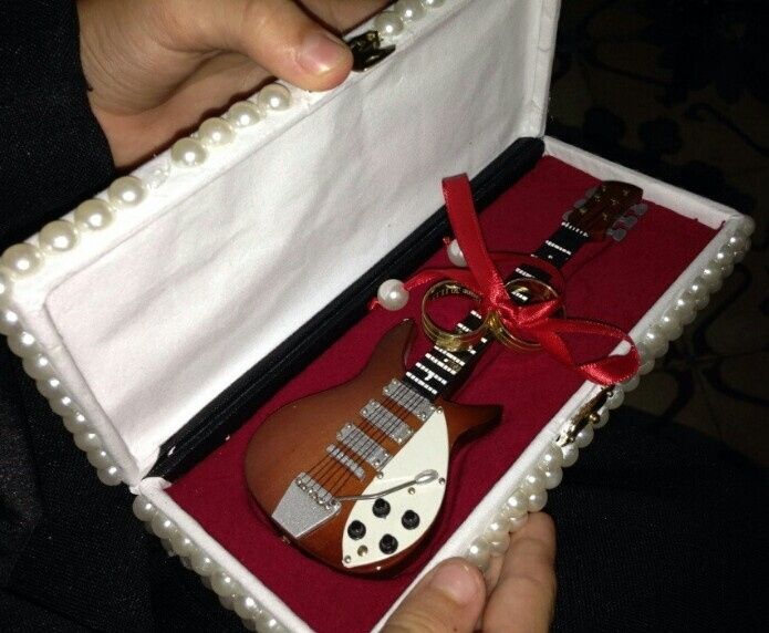 na guitarra