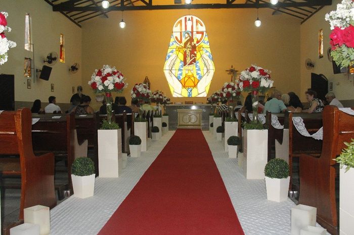 decoração da igreja