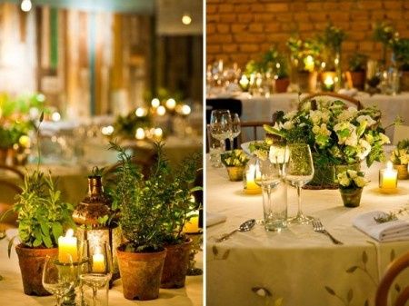 Mais decorações com flores plantadas