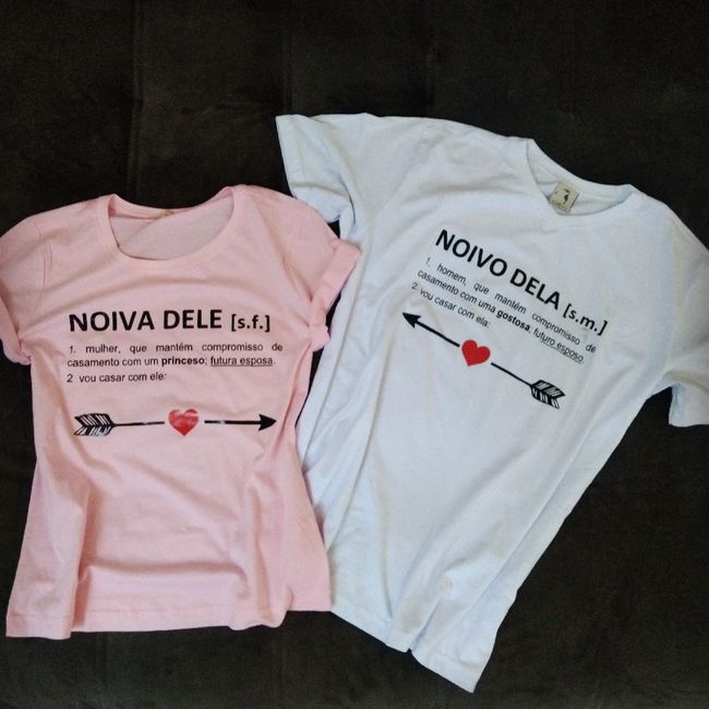 Camiseta Noiva & Noivo diy - 1