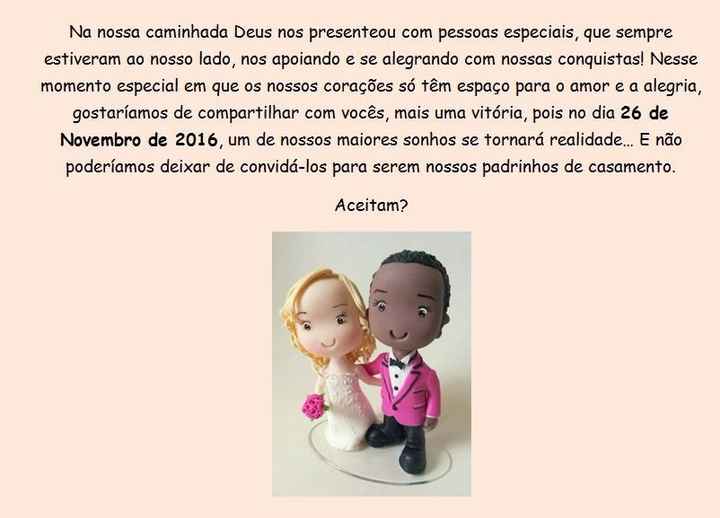 Convite Padrinhos