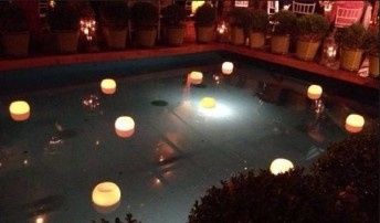 piscina velas