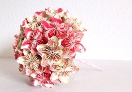 buquê origami