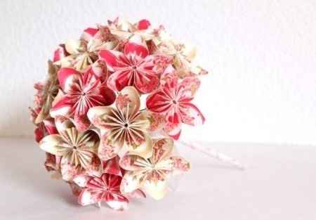 buquê origami