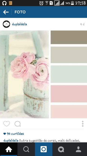 Azul tiffany, rosa e branco - 1