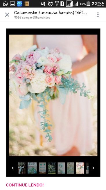 Azul tiffany, rosa e branco - 8