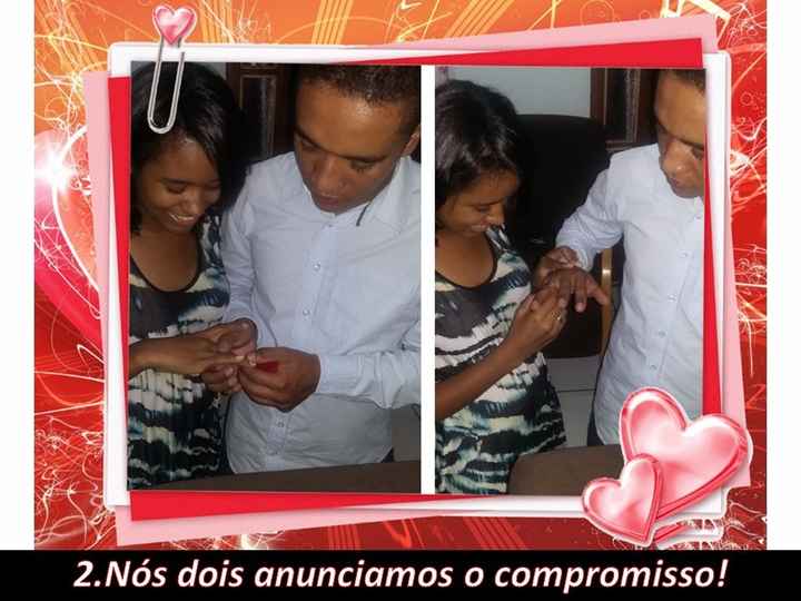 Quem anunciou o compromisso primeiro?
