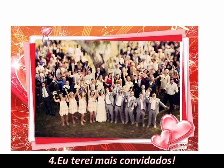 4.Quem vai ter mais convidados?