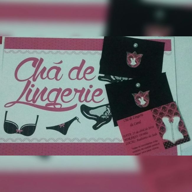 Convite do meu chá de lingerie - 2