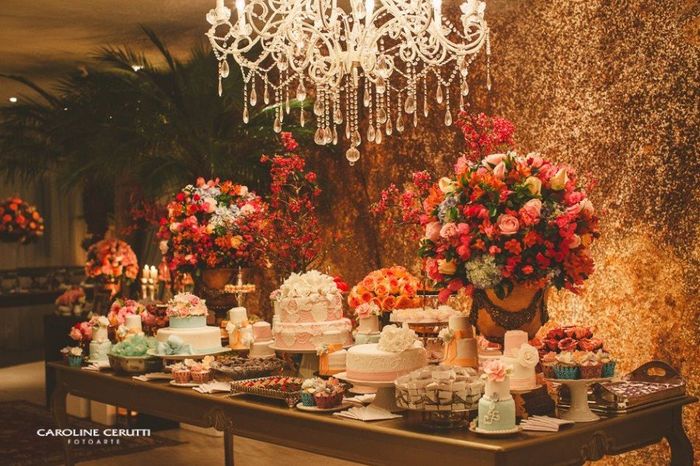 Sugestão: casamento turquesa e coral (decoração 3)