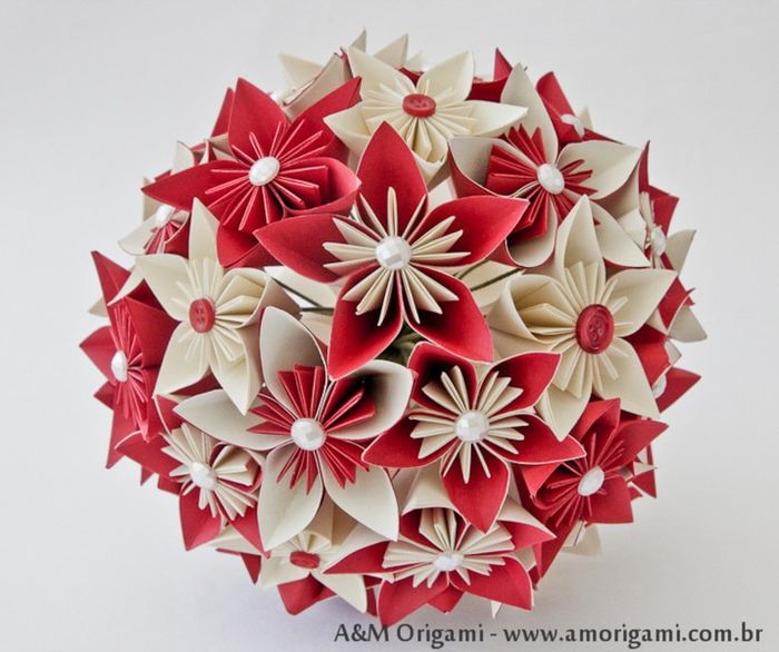 Buquê exótico 4: origami (papel)