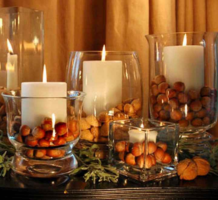 Sugestão: Decoração Mesa Principal (frutas secas)