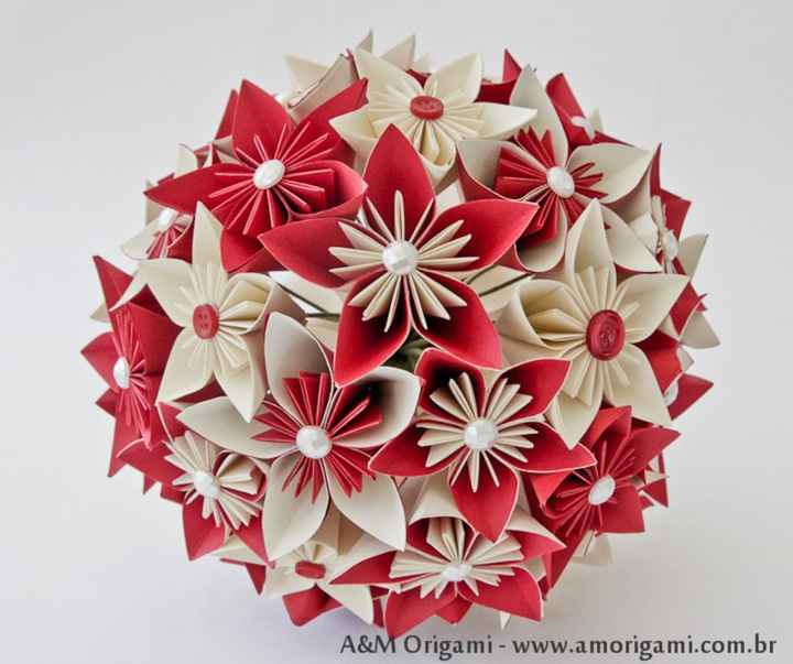 Buquê exótico 4: origami (papel)