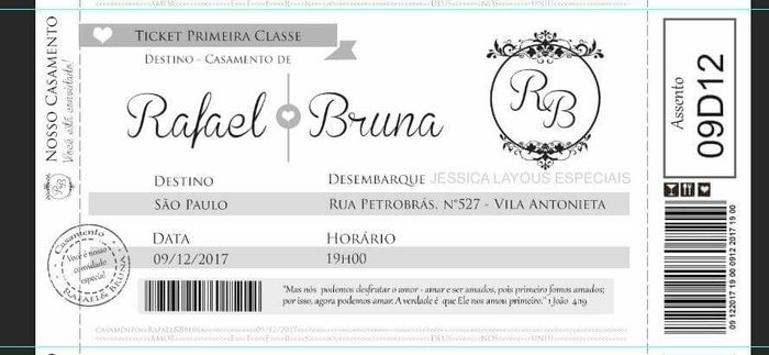 Conte qual é o mês do seu casamento e eu mostro seu convite ideal! - 1