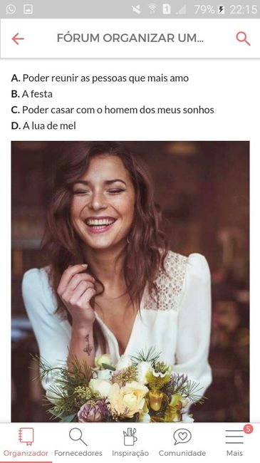 O que te deixa mais feliz no seu casamento? - 1