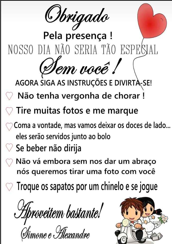 Cartão de boas vindas - 1
