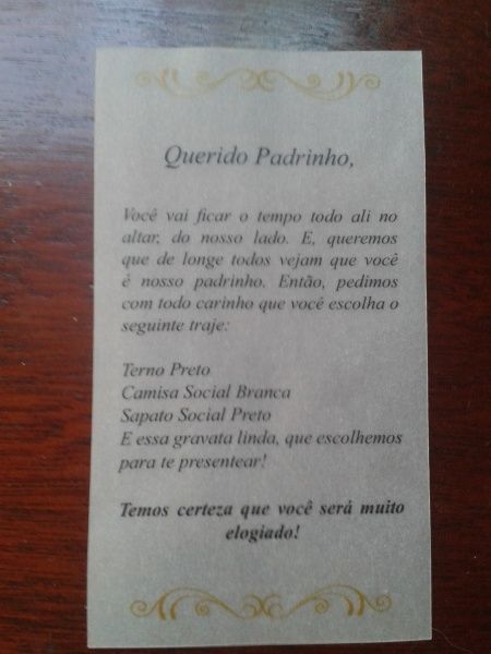 Meus convites para os padrinhos! :) - 3