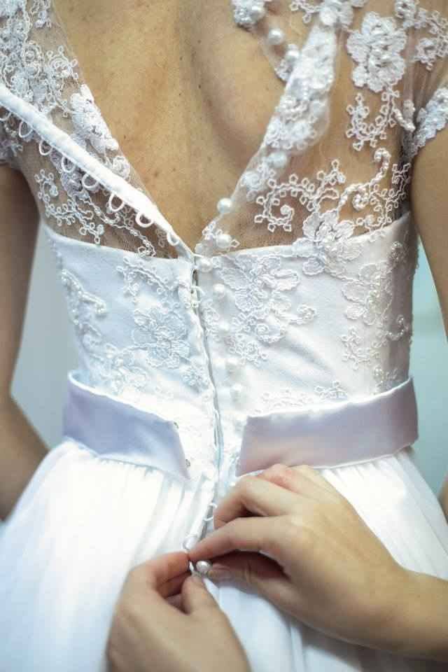 vestido renda