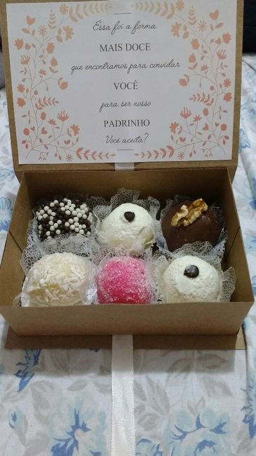 Lembranças para padrinhos - 1