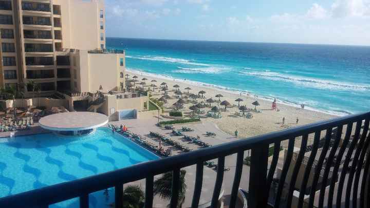 Nossa vista do quarto do hotel