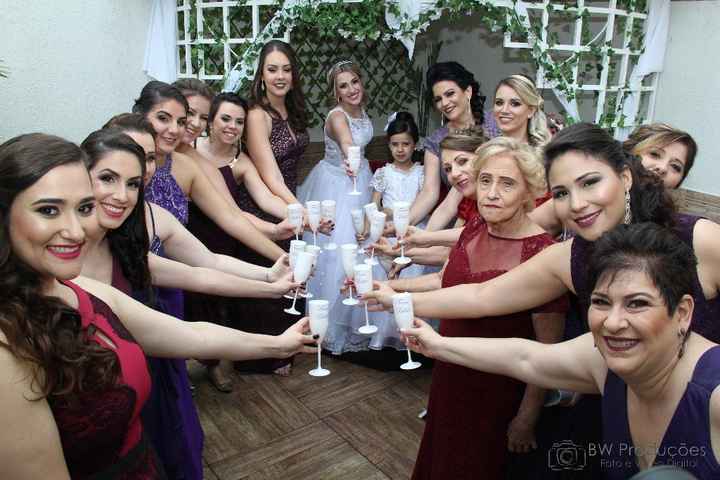 As madrinhas de Roxo