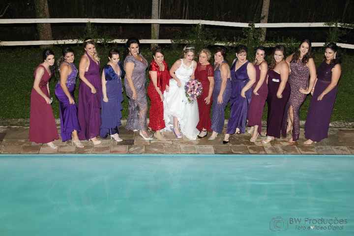 As madrinhas de Roxo