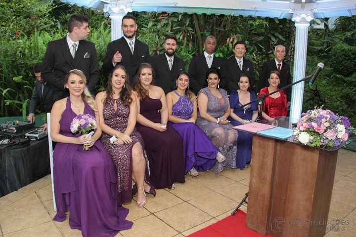 Madrinhas lado da noiva