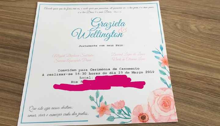 Convite dos convidados 😍♥️ - 1