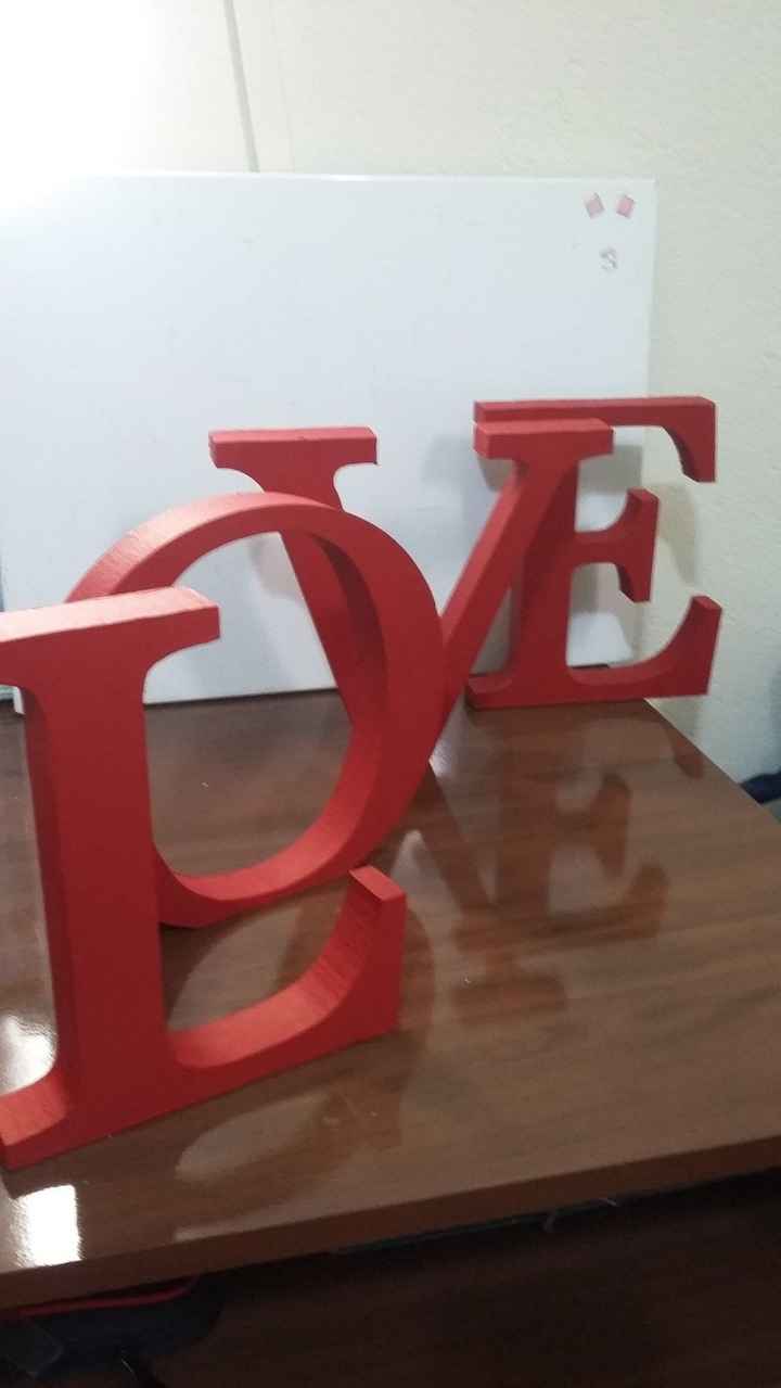LOVE para decoração