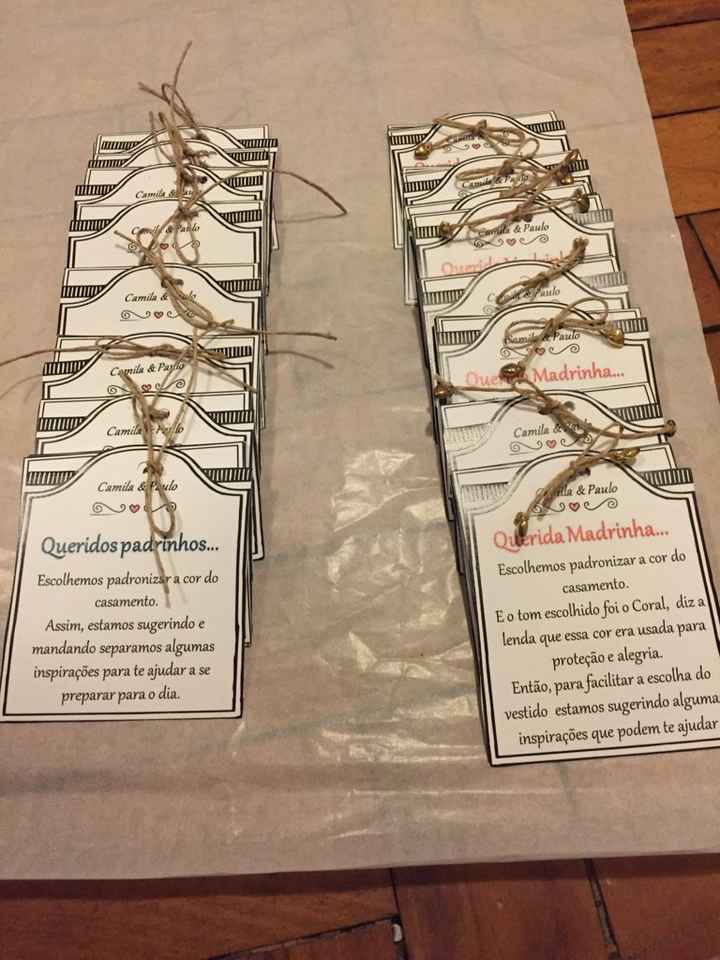 Convites dos padrinhos prontos. - 4