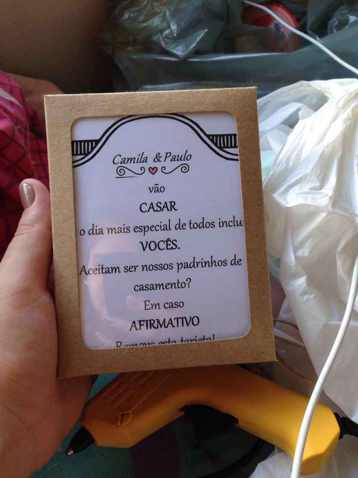 Convite dos padrinhos, segunda opção - 1