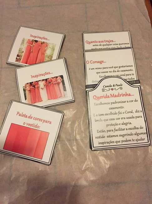 Convites dos padrinhos prontos. - 3