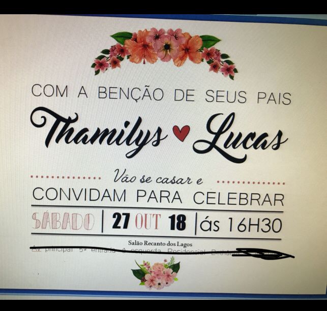 Convite do meu casamento - Feito no Powerpoint 2