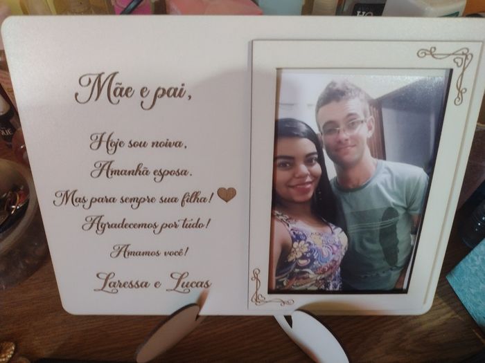 Presente para os pais dos noivos 💕 2