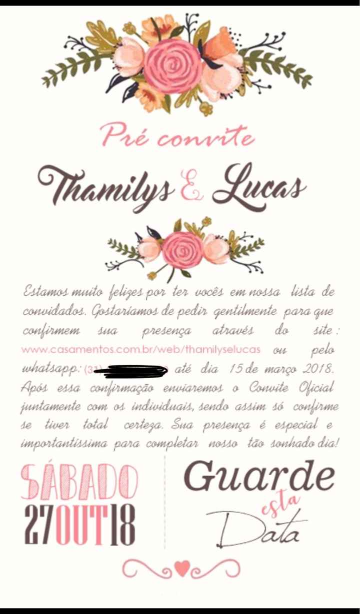  Meu convite pré casamento #vemver - 1