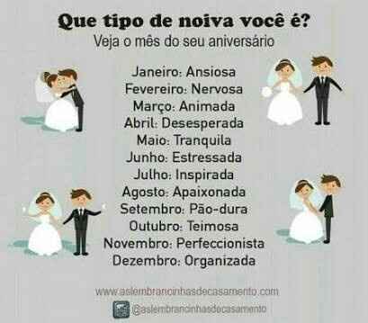 Brincadeira: q tipo de noiva vc é!? - 1