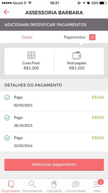 Valores errados - 1