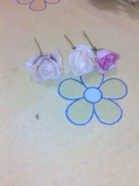 Minha coroa de flores diy :) - 2